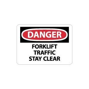   DANGER Forklift Traffic Stay Clear Safety Sign