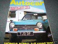 AUTOCAR magazine featuring HONDA N360, Ford GT40  