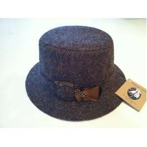  Irish Made Tweed Walking Hat   Brown Tweed   XL 