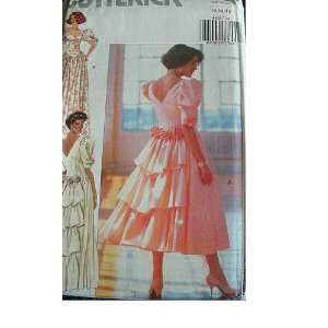  MISSES FORMAL DRESS SIZE 12 14 16 BUTTERICK SEWING PATTERN 