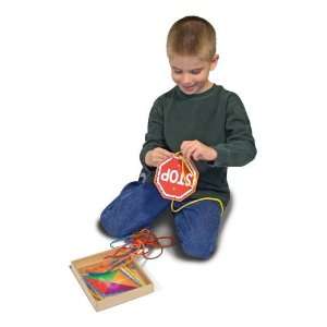  Melissa & Doug Lace and Trace Shapes: Toys & Games