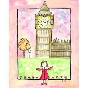  Lailas Girl In London by Serena Bowman 12 by 16, 2 Inch 