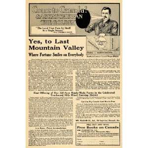  1912 Ad Last Mountain Valley Canada Travel Thomas Shaw 
