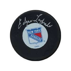  Edger Laprade Autographed Hockey Puck: Sports & Outdoors