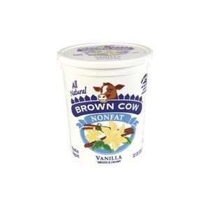 Brown Cow No Fat Vanilla Yogurt, Size 32 Oz (Pack of 6)  