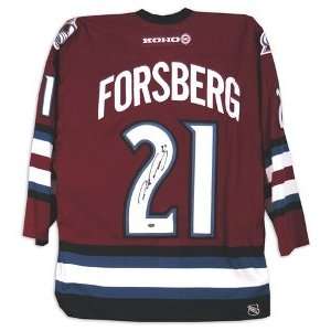  Peter Forsberg Signed Avalanche Auth. 3rd Jersey Sports 