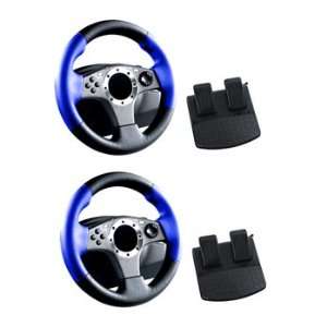  2 in 1 Racing Wheel for Playstation 2   2 Pack: Toys 