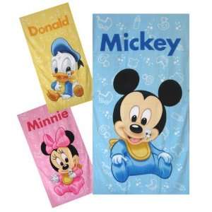  Disney Baby Mickey Beach Bath towel : 30 x60 (1 pc Blue 