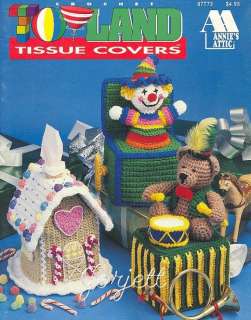 Toyland Tissue Covers, Annies crochet patterns OOP new  