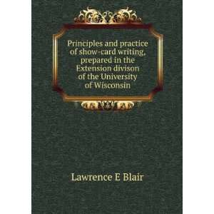   divison of the University of Wisconsin Lawrence E Blair Books