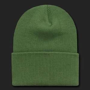  OLIVE GREEN CUFF BEANIE SKULL CAP BEANIES: Everything Else