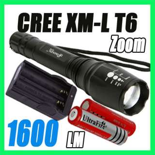   Lumens 3T6 CREE XM L XML 3x T6 LED Flashlight Torch 18650/26650  