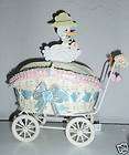 baby carriage cake  