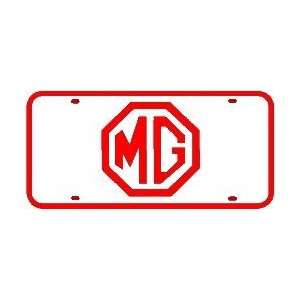    MG LICENSE PLATE exotic sport car street sign