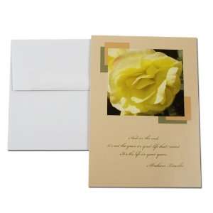  Begonia (Floral Quote) Birthday Card (5x7) Health 