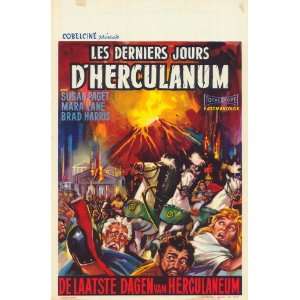   Destruction of Herculaneum (1962) 27 x 40 Movie Poster Belgian Style A