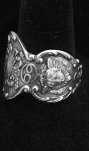 Gorham CRAB,JUNE BIRTH MONTH SIGNS Sterling Spoon Ring,MINT, Sz. 6 10 