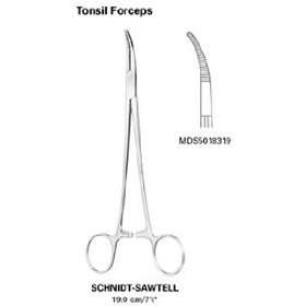  Schnidt Sawtell Tonsil Forceps   Curved, 7 1/2, 19 cm 