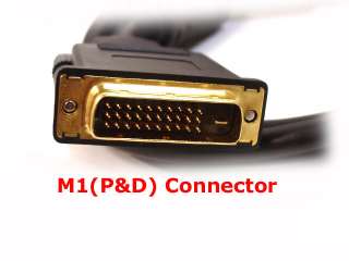 NEW 6ft HDMI to M1 D(P&D) 28AWG cable   Black  
