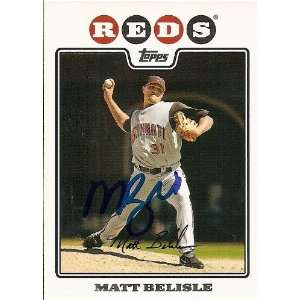  Colorado Rockies Matt Belisle Signed 2008 Topps Card 