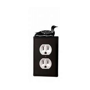  Wrought Iron Loon Outlet Covers   Two and Four Outlet 