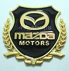 New Gold color Mazda Logo Chrome Metal Car Badge Emblem Decal Sticker 