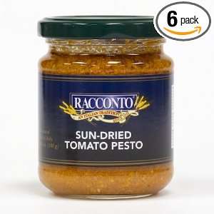 Racconto Sun Dried Tomato Pesto, 6.3 Ounce Jars (Pack of 6)  