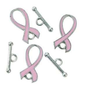    Pink Ribbon Toggle Clasps   Beading & Clasps Arts, Crafts & Sewing