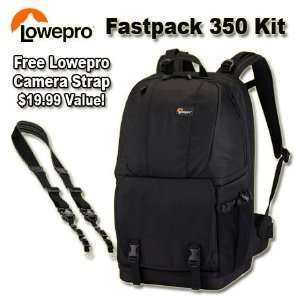  Lowepro Fastpack 350 Black Camera Backpack 17 Inch Laptop 