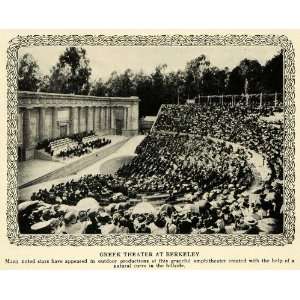  1913 Print University California Berkeley Greek Theater 