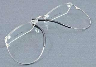   hinge rimless pure titanium optical frame eyeglasses eyewear  