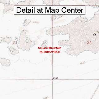  USGS Topographic Quadrangle Map   Square Mountain, Oregon 