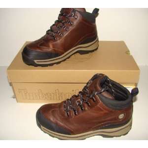  Timberland Boys Black and Brown Road Hiker Boots, Size 3.5 