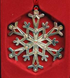 Reed & Barton Annual Silver Plated Snowflake Ornament  