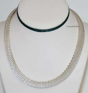 Tiffany Ladies Sterling .925 Mesh Somerset Necklace  