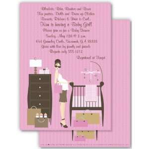  Girl Baby Shower Invitations   Tickled Pink Baby Shower 