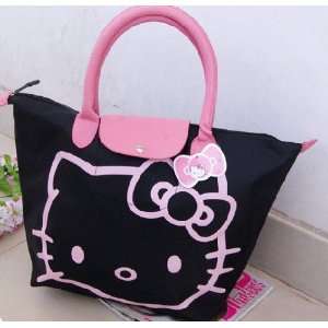   : Hello Kitty black big tote bag with big kitty face: Home & Kitchen