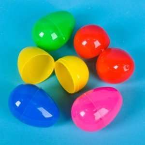  Plastic Bright 3 Big Eggs Assortment (16 pc): Toys 