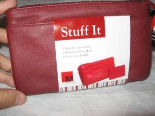 My Big Fat RED Wallet,New Mundi 3 zipper Style  