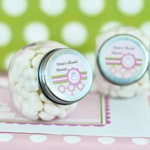  Personalized Candy Jars   Pink Cake 24 Set Health 