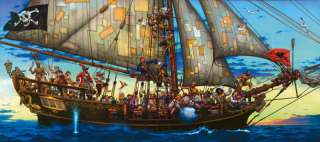 Pirate Ship ~ Forty Thieves Easy Up Wall Mural  