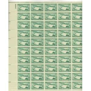 Spillway, Grand Coulee Dam Full Sheet of 50 X 3 Cent Us Postage Stamps 