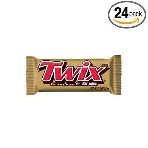 Twix Caramel Candy Bar, 4 to GO, 3.35 Ounce Bars (Pack of 24)