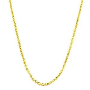  14 Karat Yellow Gold Filled 1 mm Rolo Chain (16 Inch 