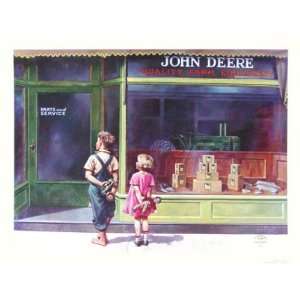  Brother & Sis At John Deere Store Original 1993 Dealer 