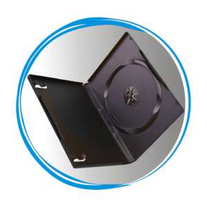 100 Standard 14mm Single CD DVD Black Storage Case Box  