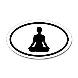  Yoga Lotus Sports Oval Sticker by  Arts, Crafts 