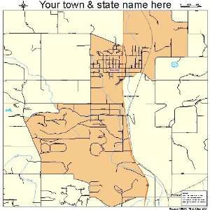  Street & Road Map of Terrebonne, Oregon OR   Printed 