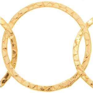  22K Gold Plated Round Texture Chain 27mm   Sold By The 