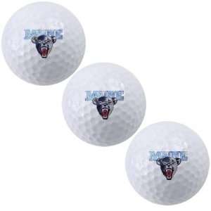  Maine Black Bears Three Pack of Golf Balls: Sports 